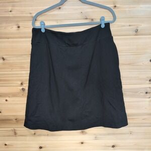 Betabrand Black Women's Skort - Sleek A-Line